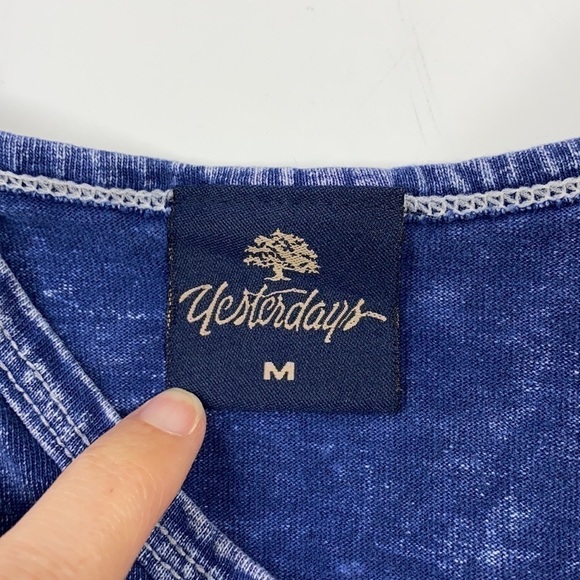 Yesterdays Blue St. Thomas U.S. Virgin Islands Tank Top Size Medium - Picture 3 of 5